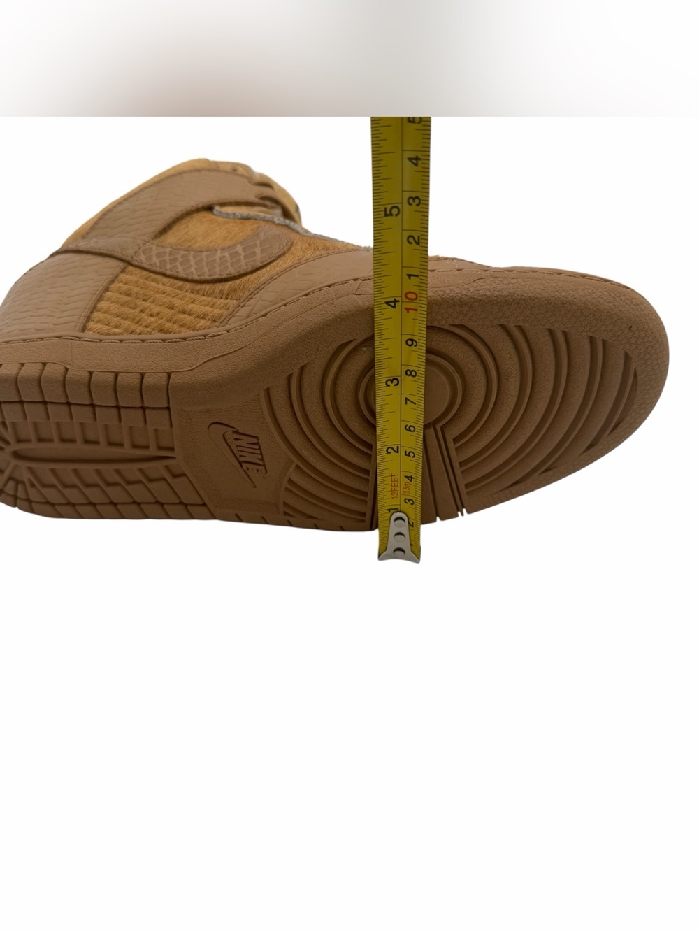 Nike x Undercover Dunk Sky Hi SP Wedge Pony Hair Tan/Brown Women’s US Size 10 - Picture 16 of 16